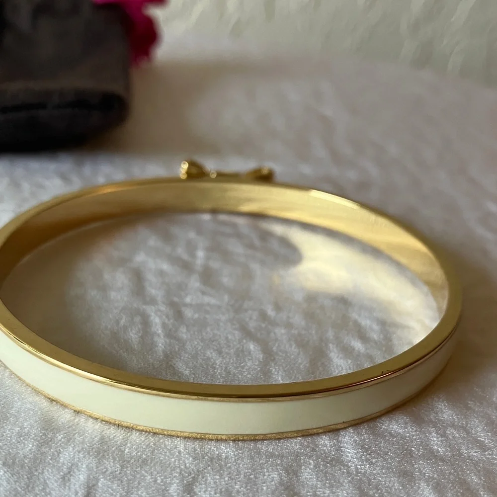 kate spade: Cream “Take a Bow” Bracelet- Gold Tone - Picture 9 of 14